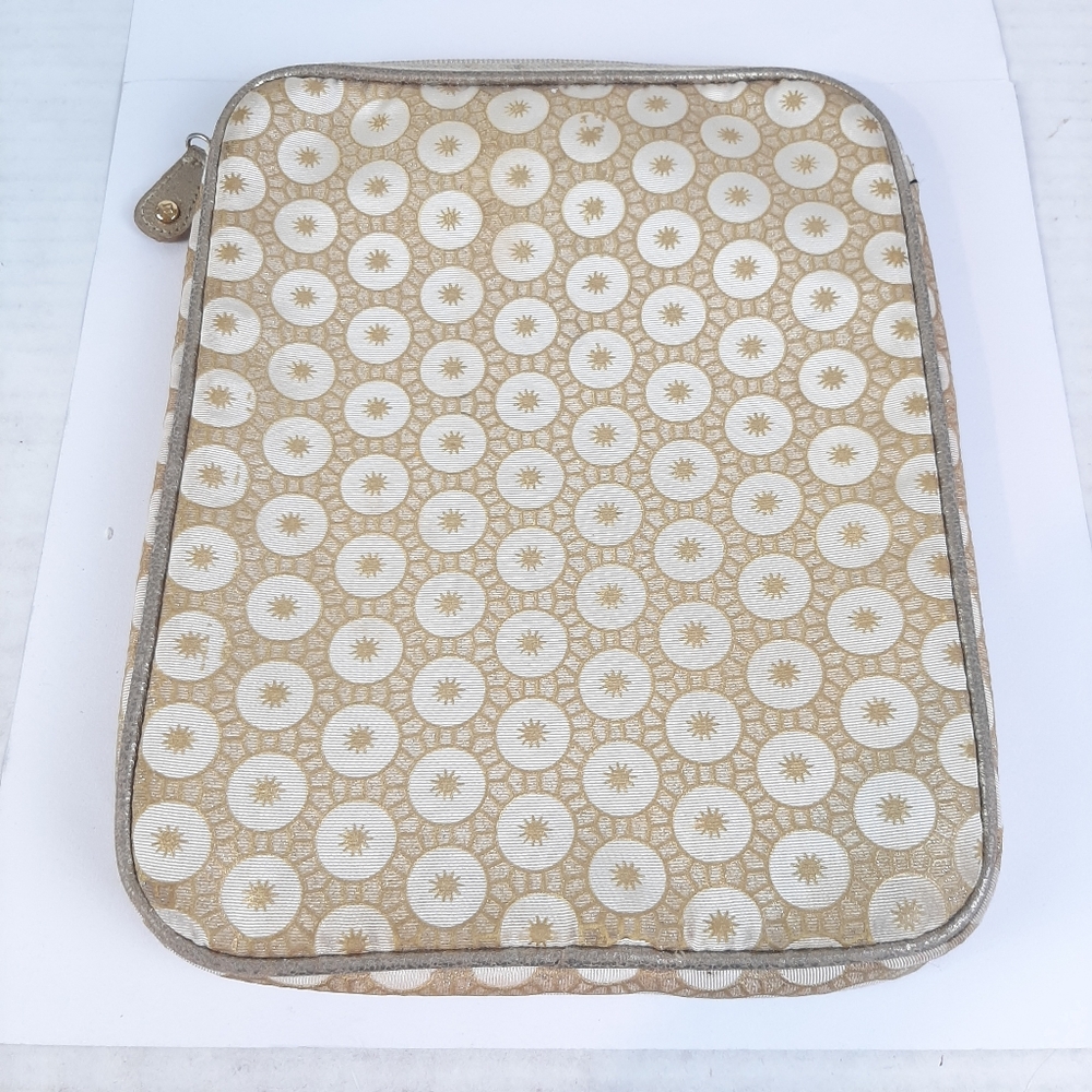 🔥Stephanie Johnson Gold Design Zippered iPad Case